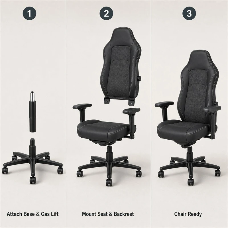 Ergonomic Adjustable Swivel Gaming Chair factory